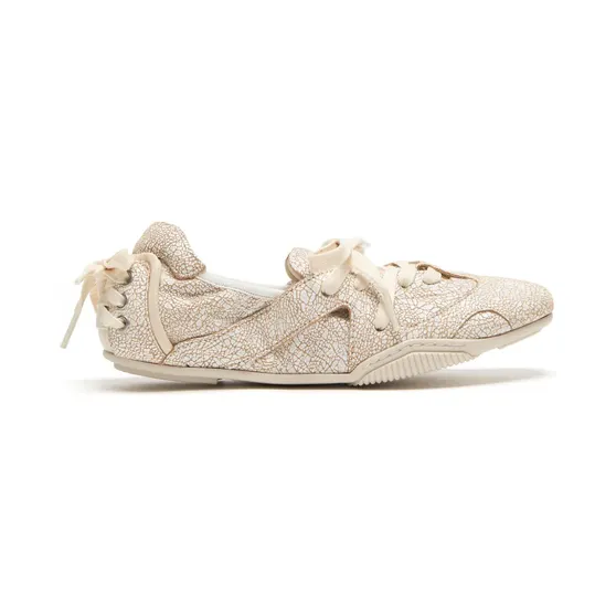 Acne Studios Sneakers met trekkoord aan de achterkant – Beige (AD0779)