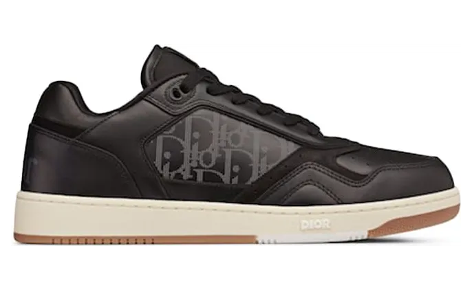 Dior B27 Low ERL Black Smooth Calfskin and Dior Oblique Galaxy Leather (3SN272ZWC_H968)