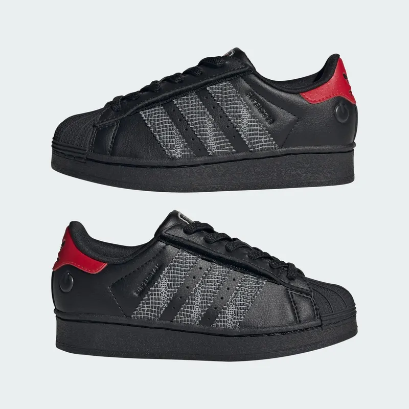 adidas Superstar LED Lights Comfort Closure Core Black Red (IH6388)