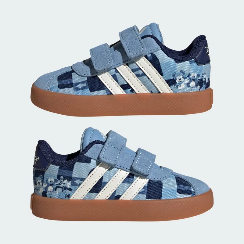 Adidas ADIDAS DISNEY MICKEY MOUSE VL COURT Shoes PEUTERS Ash Blue / Off White / Crew Blue (JH6078)