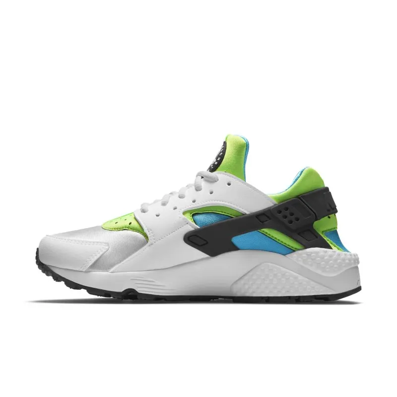 Nike Air Huarache Run White Clearwater Flash Lime (W) White/White-Clearwater-Flash Lime (634835-100)
