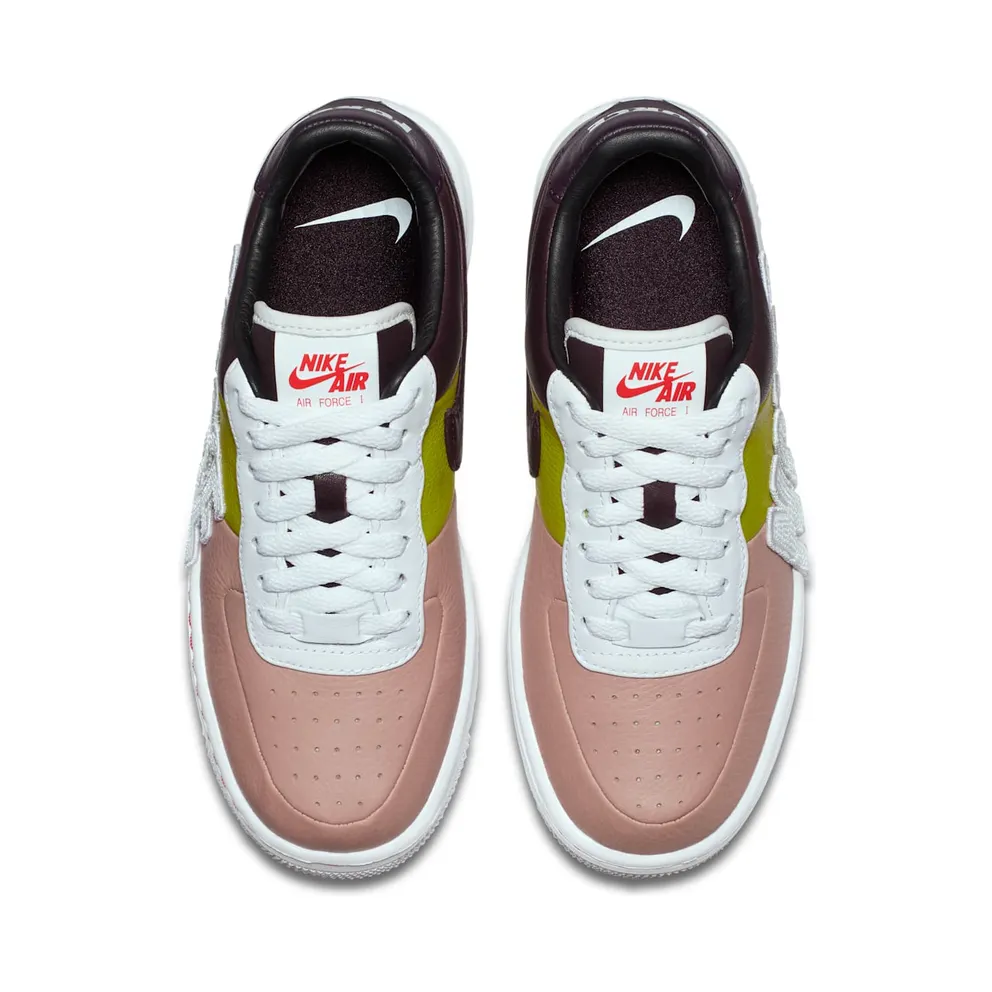 Nike Air Force 1 Upstep Force Is Female Port Wine Bright Cactus (W) Port Wine/White-Bright Cactus (898421-602)