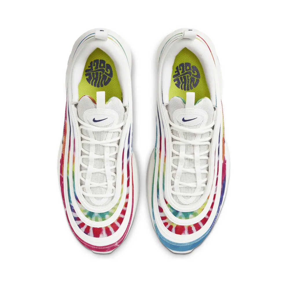 Nike Air Max 97 Golf Tie Dye Summit White/Lemon Venom-Indigo Fog-Deep Royal Blue (CK1219-100)