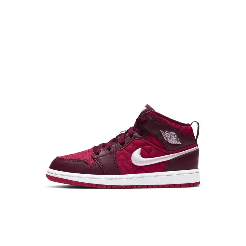 Jordan 1 Mid Red Quilt (PS) (AV5173-600)