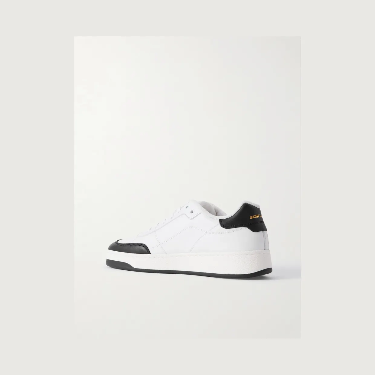 Saint Laurent SL/61 Two-Tone Leather Sneakers White (84553700NI0) (4)