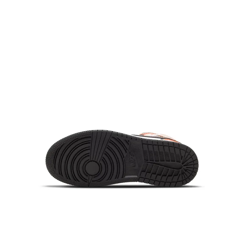 Jordan 1 Mid Turf Orange (PS) Turf Orange/White-Black (BQ6932-802)