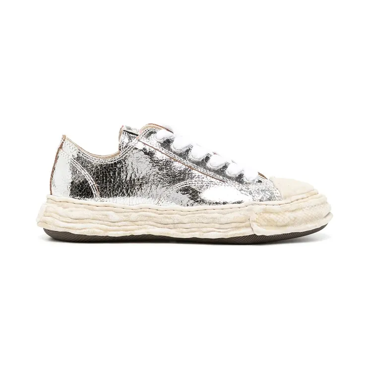 Maison Mihara Yasuhiro Peterson OG Sole Leather Low Cracking Leather Silver (A12FW708-SLV)