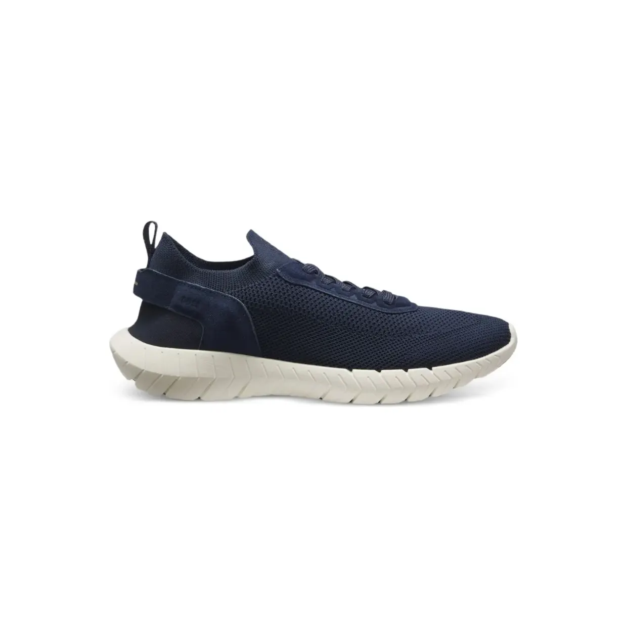 Hugo Boss BOSS-Motion mit gestricktem Obermaterial und Lederbesatz “Blue” (50563857)