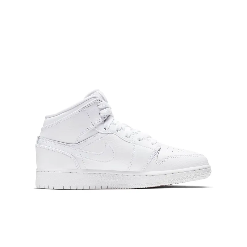 Jordan 1 Mid Triple White (2019) (554725-129)