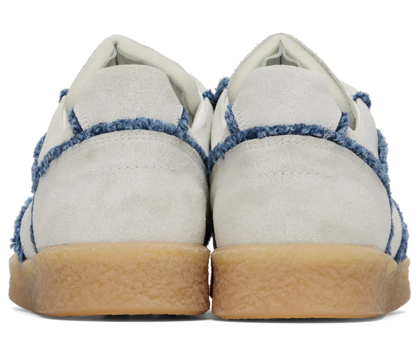 MM6 Maison Margiela Off-White Denim Leather Sneakers (S66WS0083 P5004) (2)