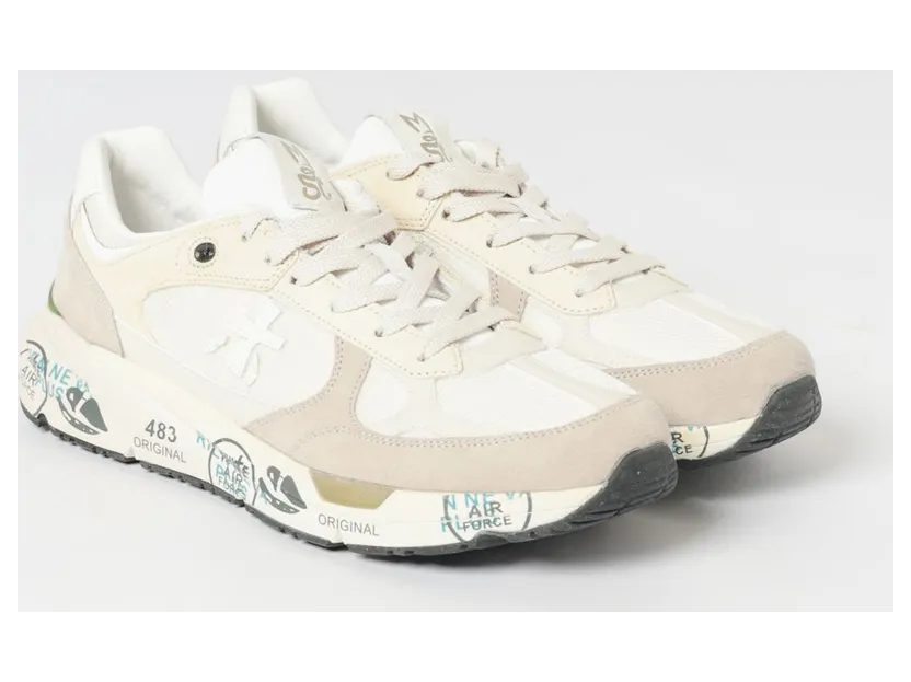 Premiata Mase Suede and Canvas Sneakers Hazel (MASE258018)
