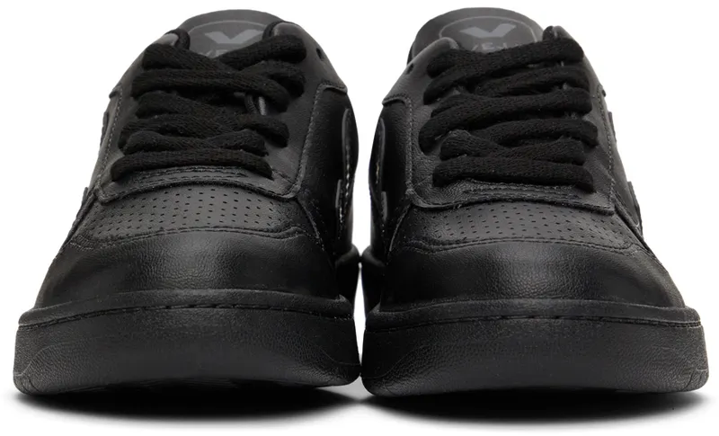 Veja Black Faux-Leather V-10 Sneakers (VX0702562)