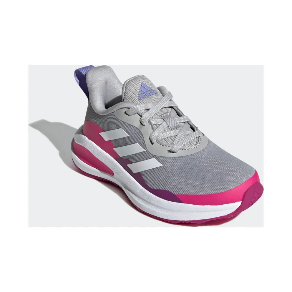 Adidas FortaRun Lace Running Shoes Grey Two / Cloud White / Shock Pink (H04105)