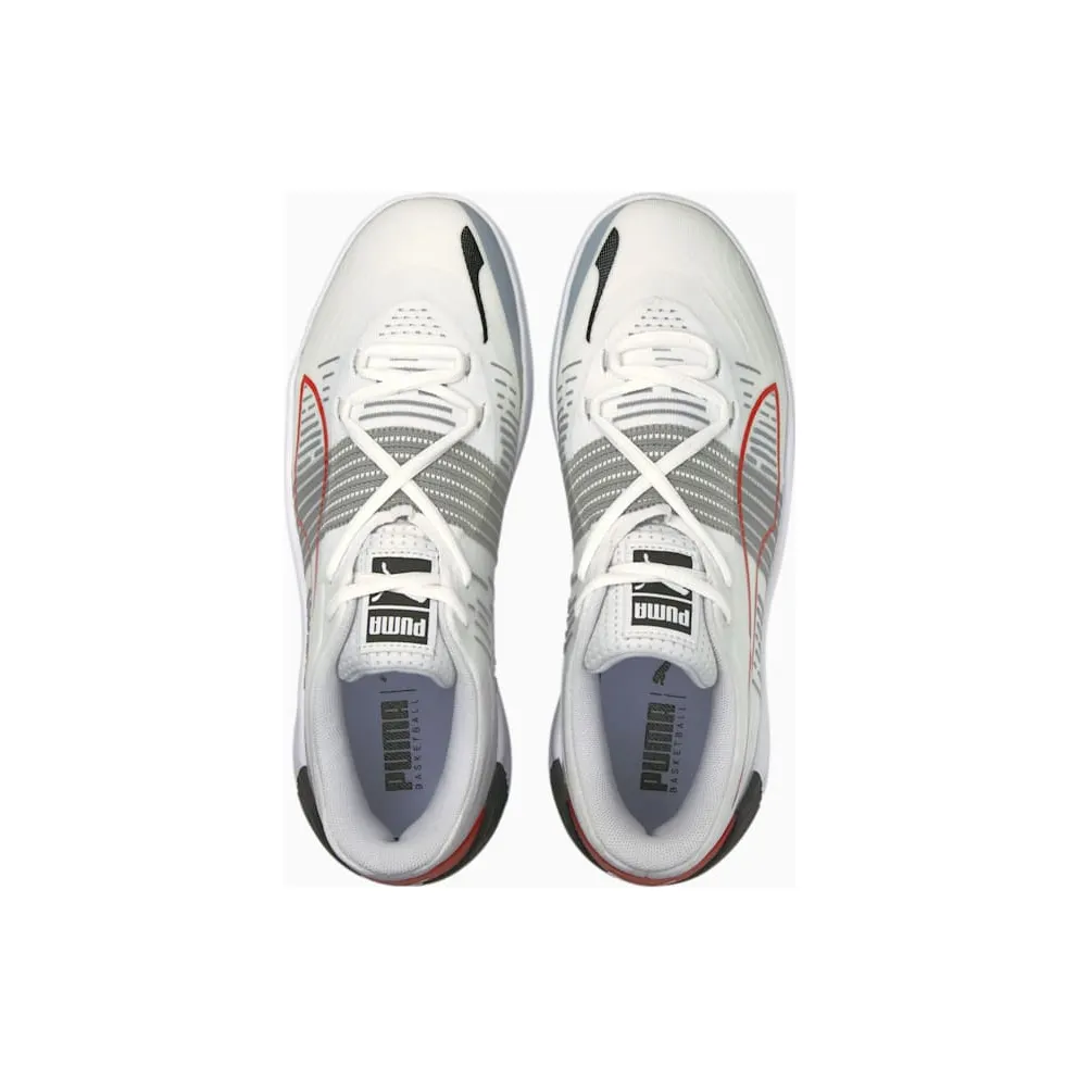 Puma Fusion Nitro Basketball Shoes White/Red (195514-04)