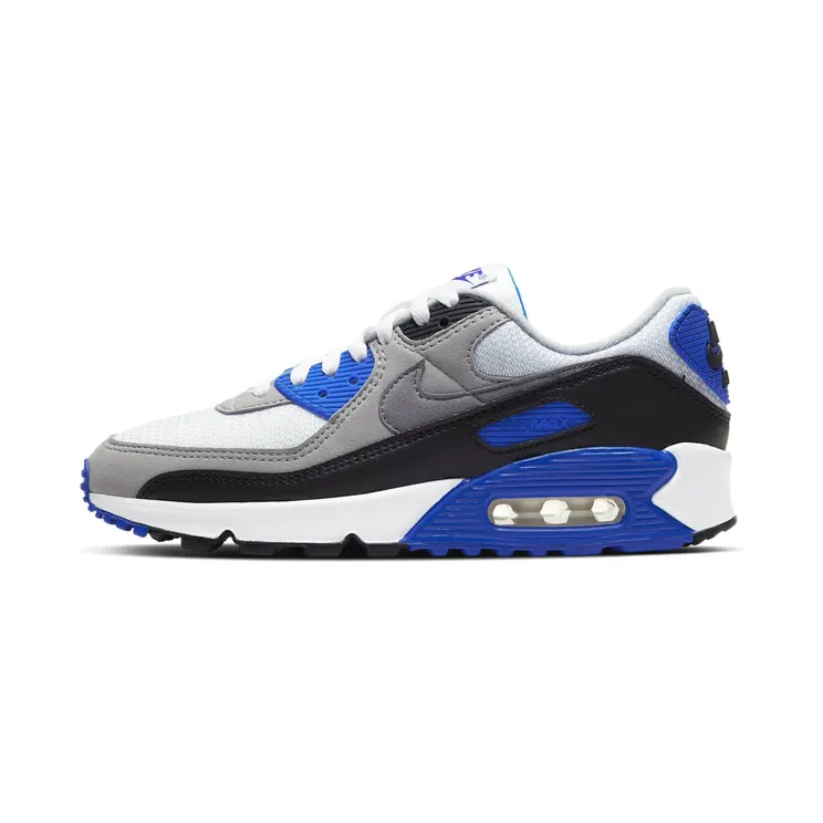 Nike Air Max 90 Royal Blue “White / Hyper Royal / Black / Particle Grey” (CD0490-100)