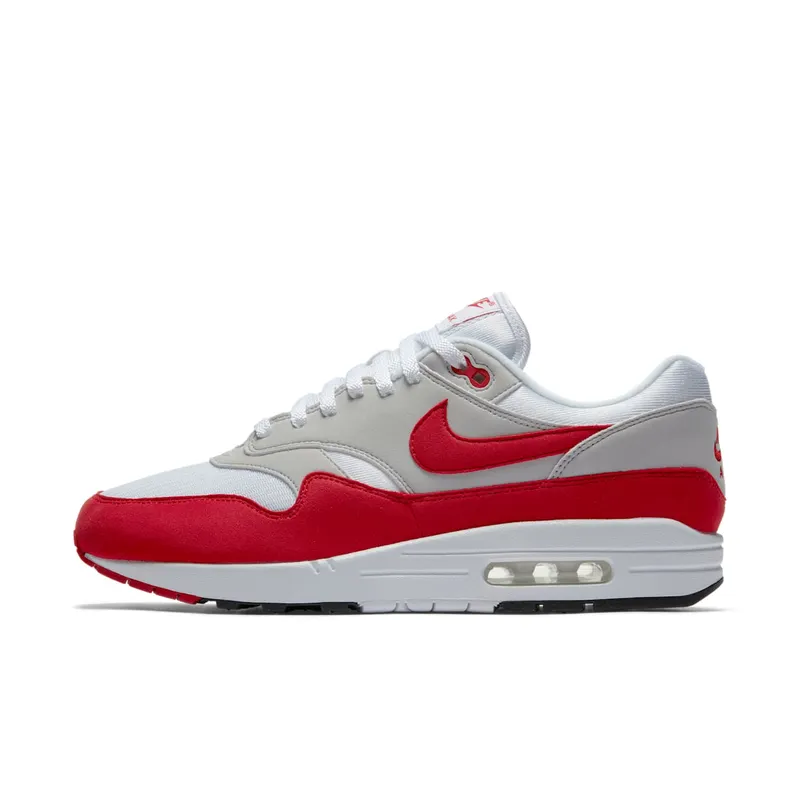 Nike Air Max 1 Anniversary Red (2017) White/University Red-Neutral Grey-Black (908375-100)