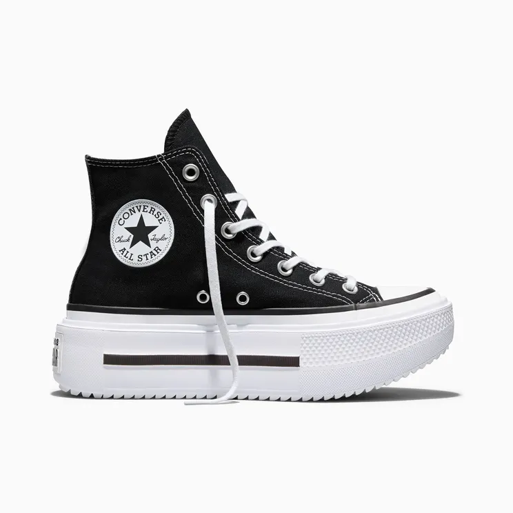 Converse Chuck Taylor All Star Lift Double Stack Black/White/Black (A12975C)