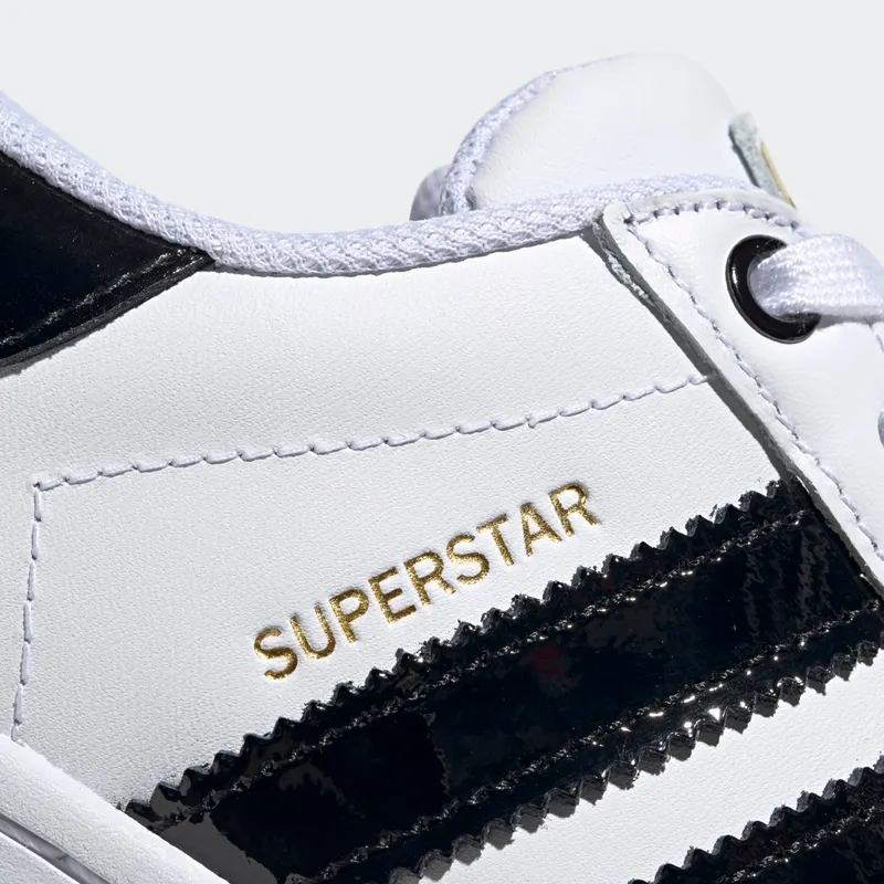 adidas Superstar Bold White Black (W) Cloud White/Core Black/Gold Metallic (FV3336)