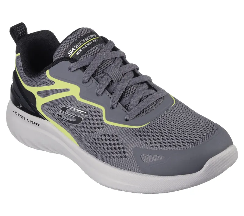 Skechers Bounder 2.0 – Andal – Houtskool / Limoen (232674 CCLM)