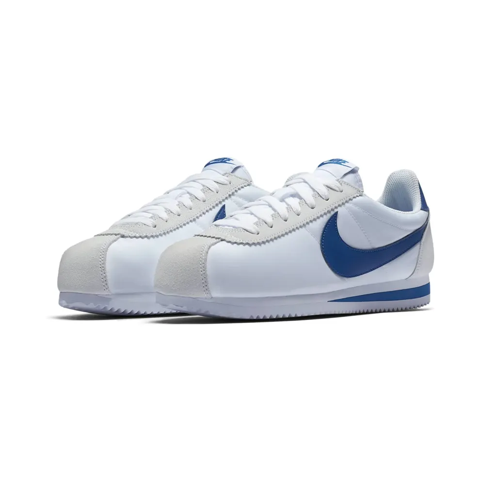 Nike Classic Cortez Nylon “White / Gym Blue” (807472-102)