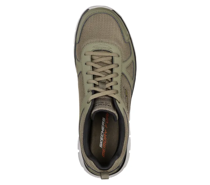 Skechers Track – Olijf / Black – “Green” (52631 OLBK)