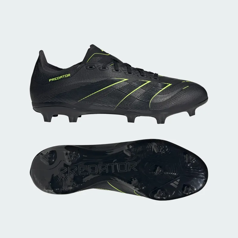 adidas Predator League FG/MG Core Black Carbon Lucid Lemon (JI1118)