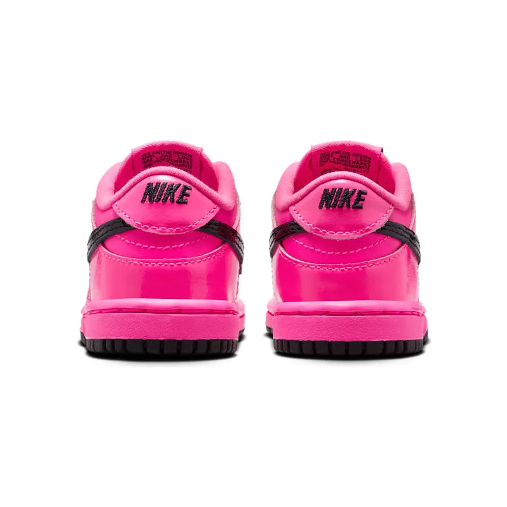 Nike Dunk Low SE Pink Blast Black Patent (IV2593-600)