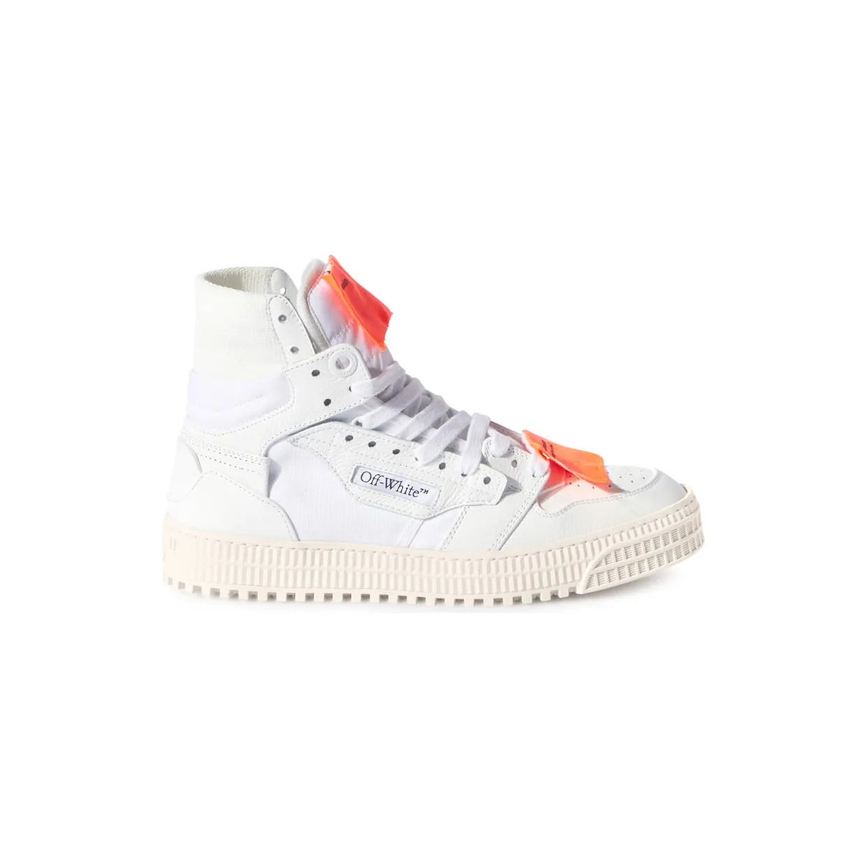 OFF-WHITE Off Court 3.0 Leather White Orange (Thin Medial Logo) (OMIA065C99LEA0050120)