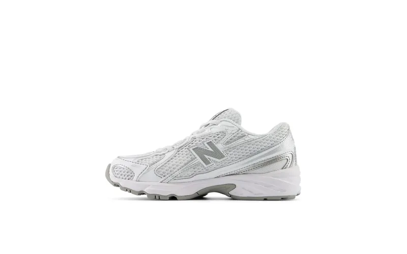 New Balance 740 Bungee Lace White Silver Metallic (PZ740WM)