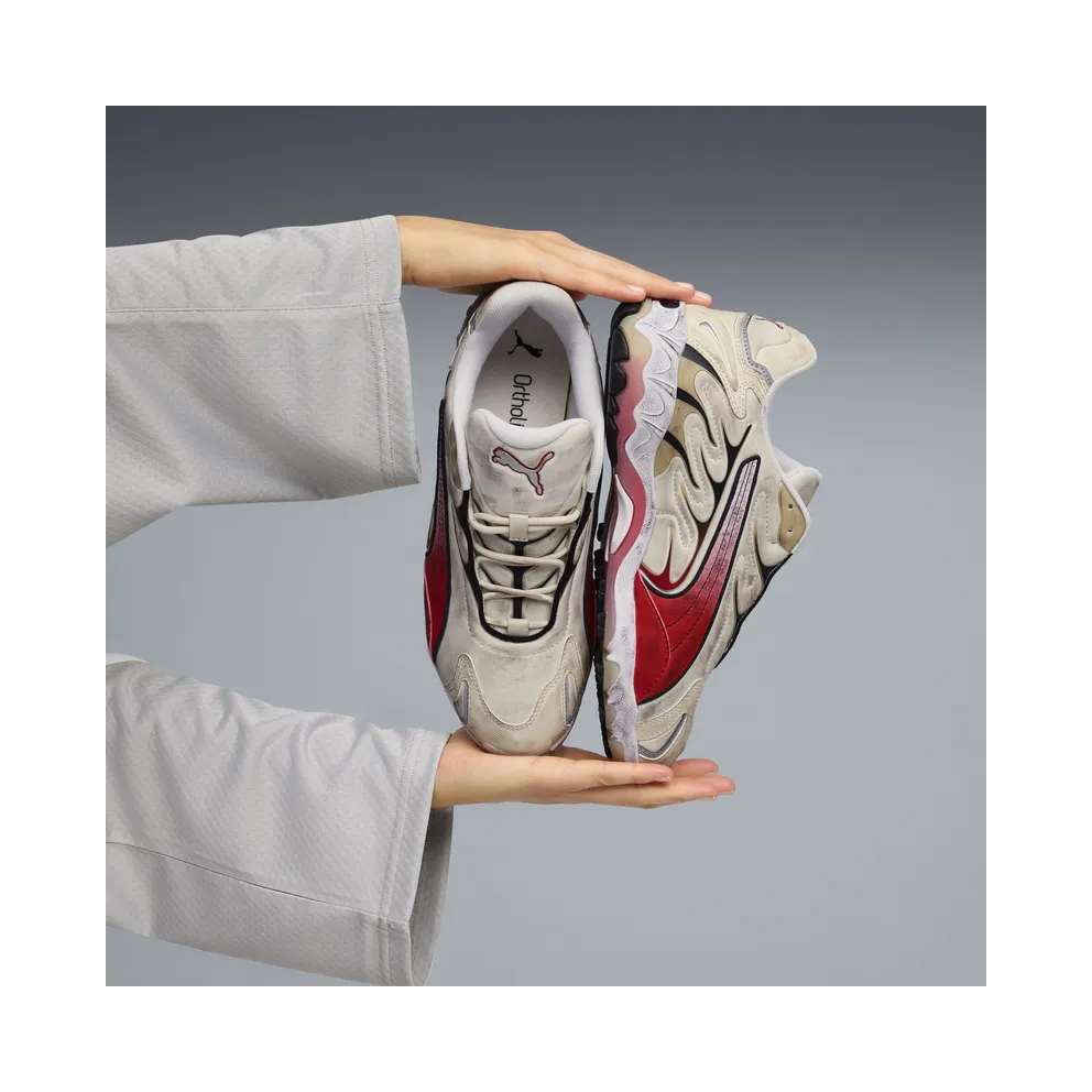 Puma Inhale Distressed “Alpine Snow / For All Time Red” (404532_02)