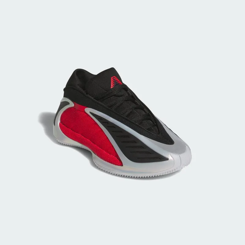Adidas Anthony Edwards 2 J Silver Metallic / Pure Ruby / Core Black (JQ9489)