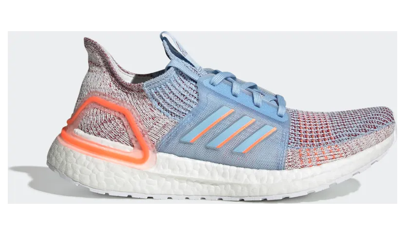 Adidas UltraBoost 19 ‘Coral Glow Blue’ Glow Blue/Hi Res Coral/Active Maroon (G27483)