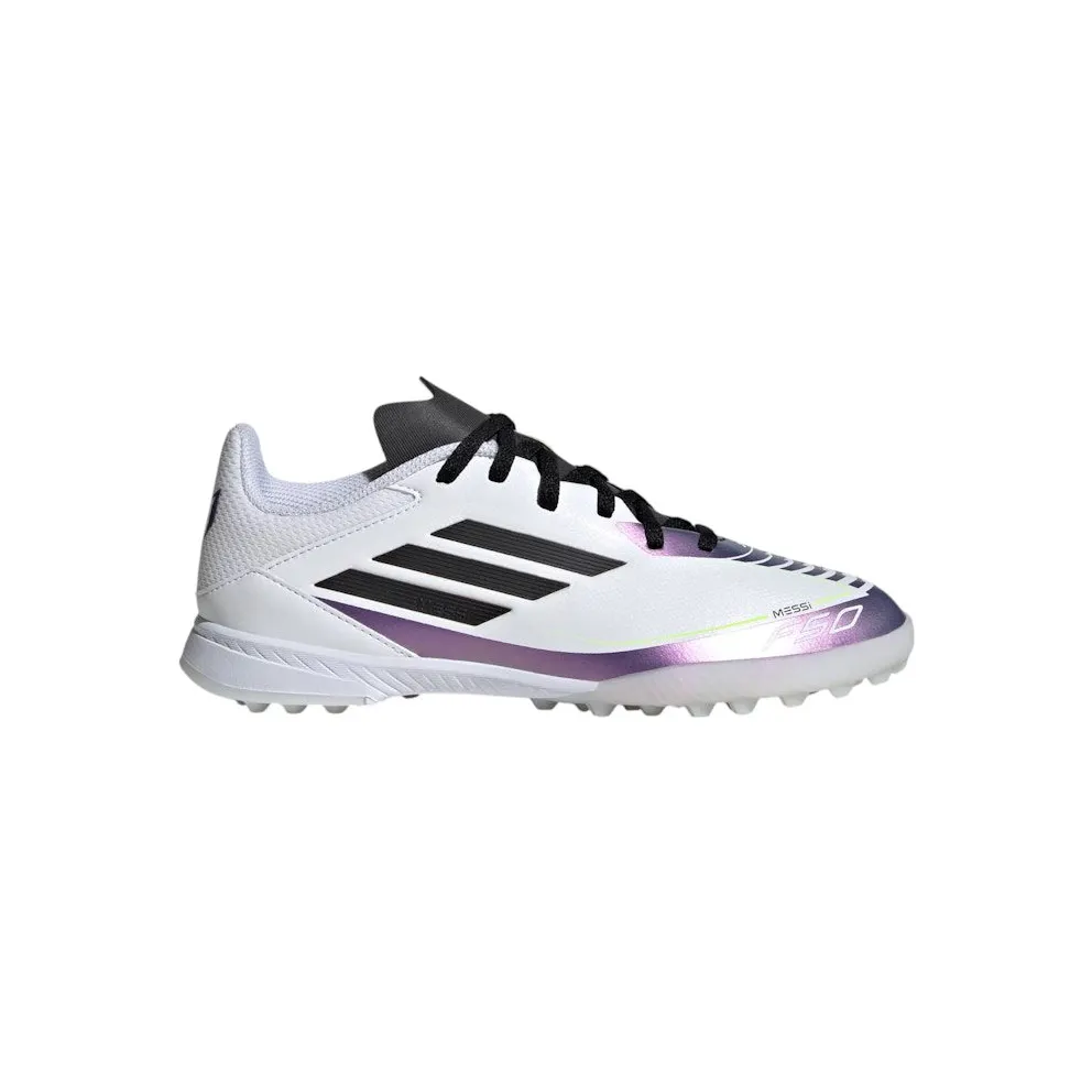 adidas F50 League Turf Messi Cloud White Core Black Purple (IE9082)