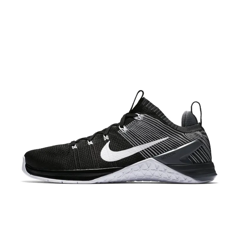 Nike Metcon DSX Flyknit 2 Black Grey White Black/Dark Grey-Wolf Grey-White (924423-010)