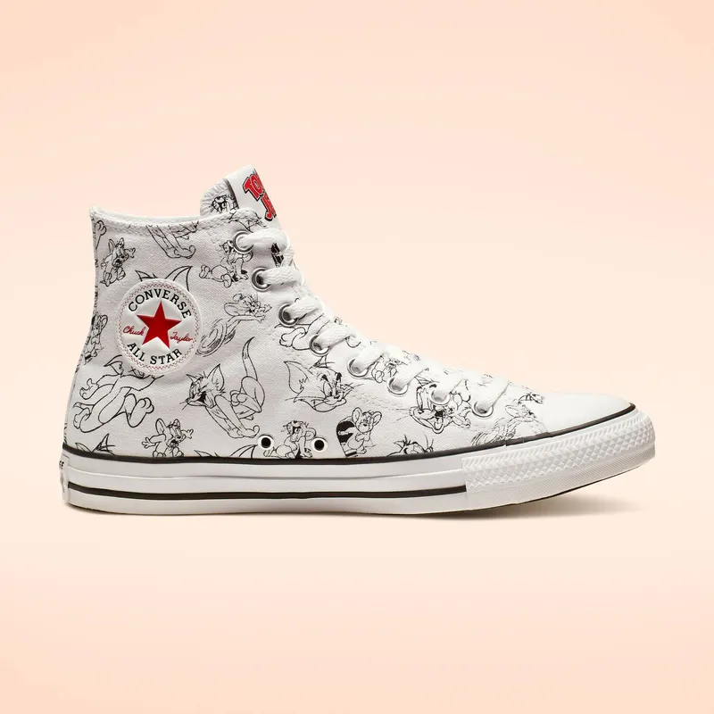 Converse Chuck Taylor All Star Hi Tom and Jerry White (165736C)