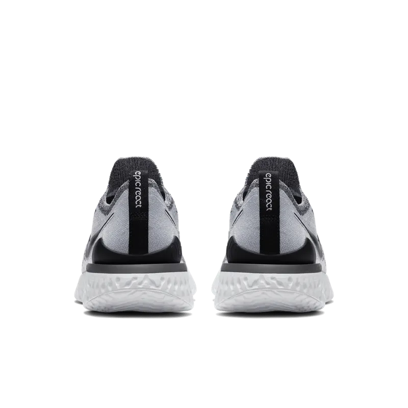 Nike Epic React Flyknit 2 White Pure Platinum (W) White/Pure Platinum/Black (BQ8927-102)