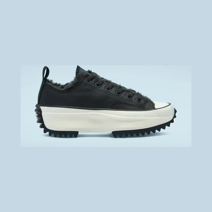 Converse Run Star Hike Low ‘Cozy Club – Almost Black’ Black/Almost Black/Egret (169551C)