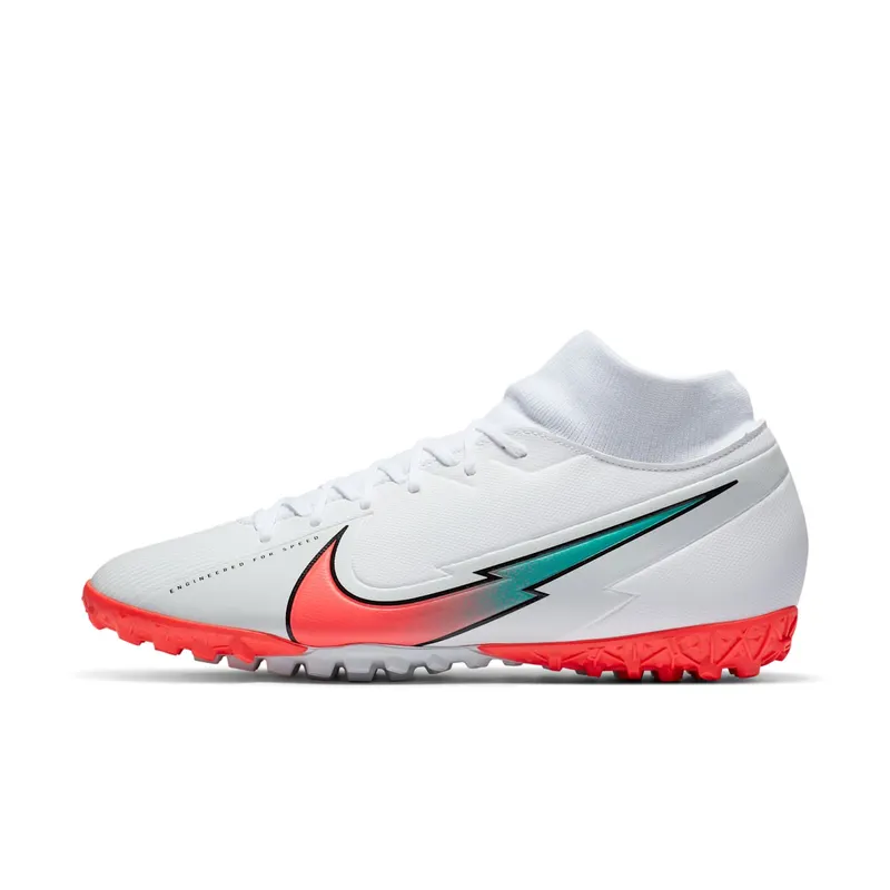 Nike Mercurial Superfly 7 Academy TF White Crimson Jade (AT7978-163)