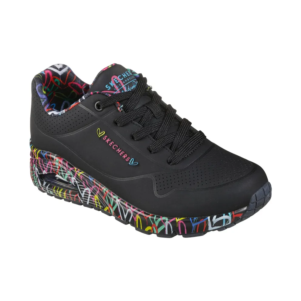 Skechers x JGoldcrown: Uno – Loving Love Sneaker Black