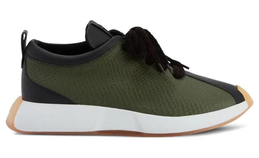 Giuseppe Zanotti Strukturierte Sneakers – Grün (RU10047K22)