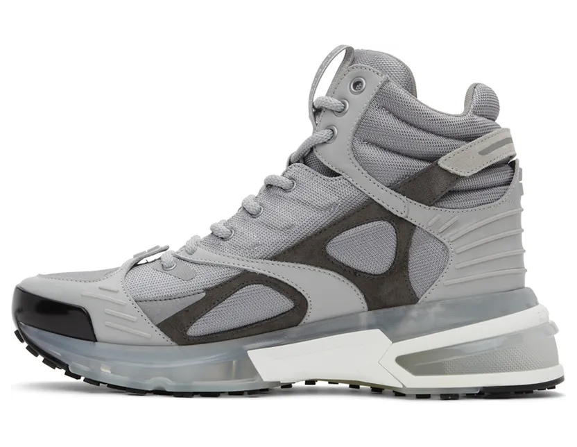 Givenchy Grey GIV 1 TR High Sneakers (BH005YH144) (3)