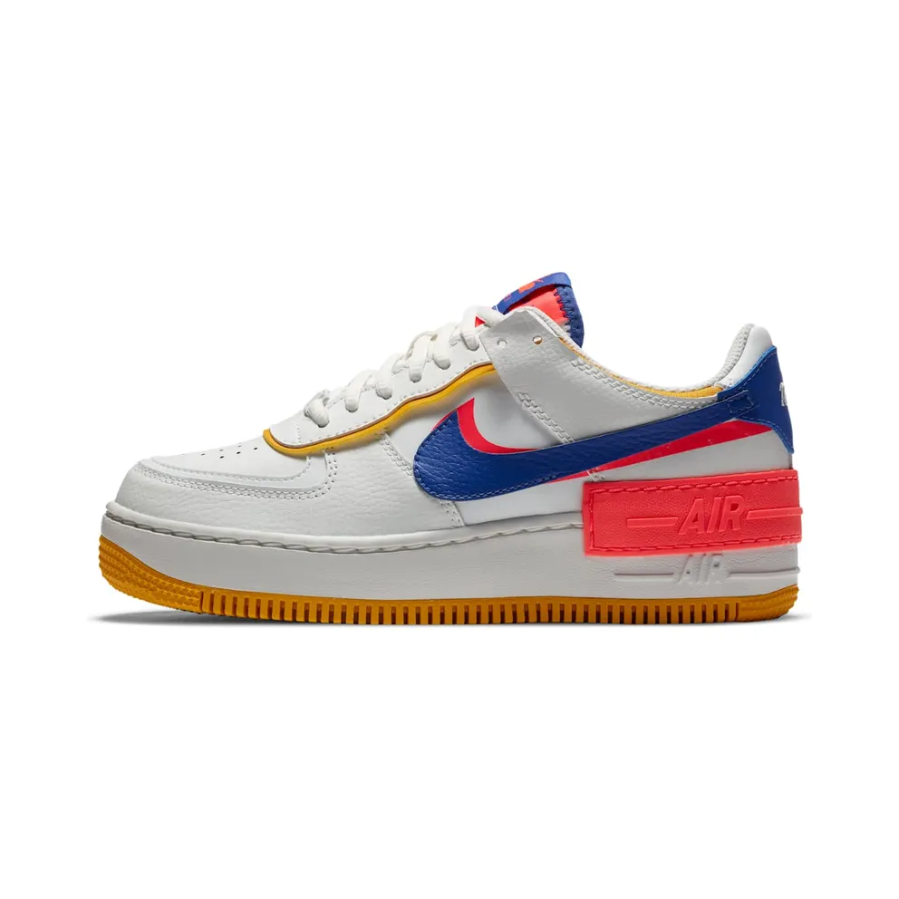 Nike WMNS Air Force 1 Shadow White Flash Crimson Astronomy Blue (2020) (CI0919-105)