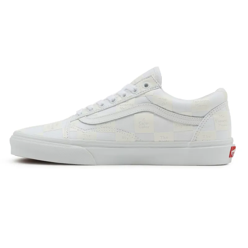 VANS Diy Checkerboard Old Skool Shoes White (VN0A5KRF8AX)