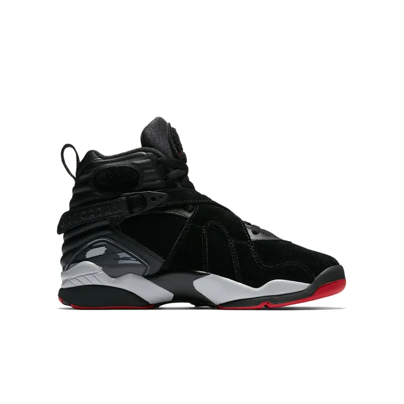 Jordan 8 Retro Black Cement (GS) Black/Gym Red-Black-Wolf Grey (305368-022)