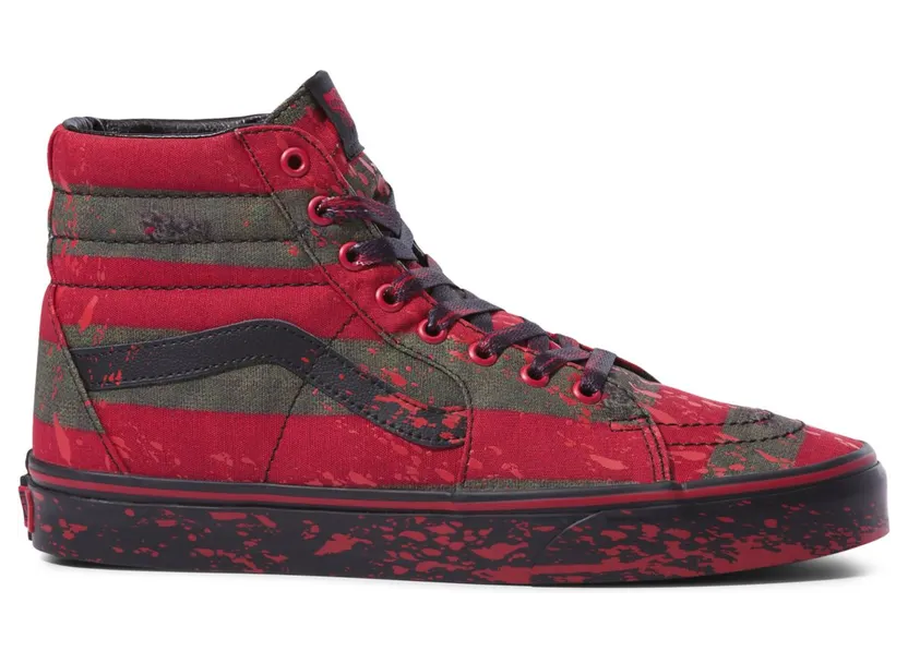 VANS Vans X Nightmare On Elm Street Sk8-hi Shoes Red (VN0A4U3CZV1)