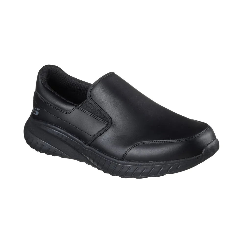 Skechers Work Slip-Resistant Relaxed Fit Squad Chaos – Rockrath “Black” (200292ECBLK)