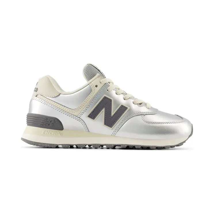 New Balance 574 Metallic Silver / Artic Grey (WL574MLG)