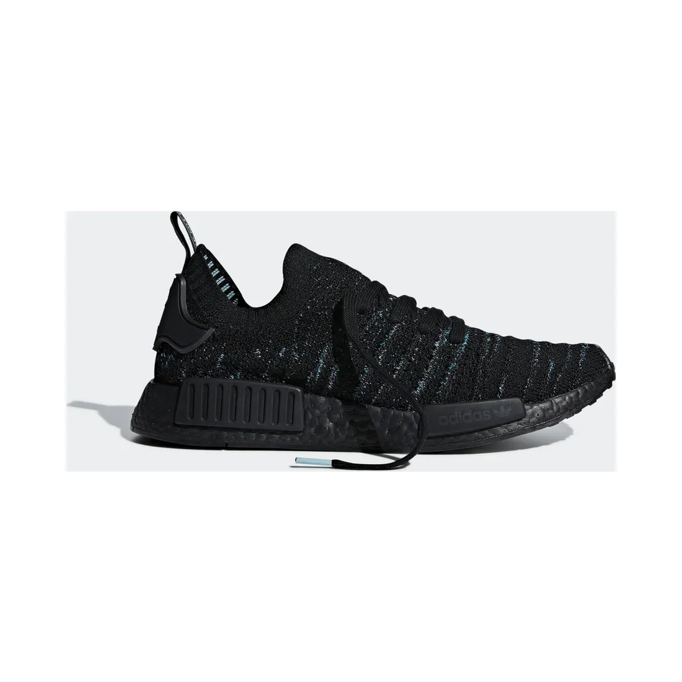 adidas NMD R1 STLT Parley Core Black Core Black/Blue Spirit/Equipment Green (AQ0943)