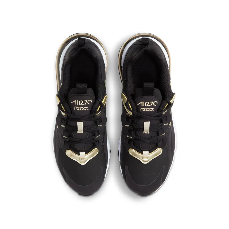 Nike Air Max 270 React Black Metallic Gold Star (BQ0103-018)
