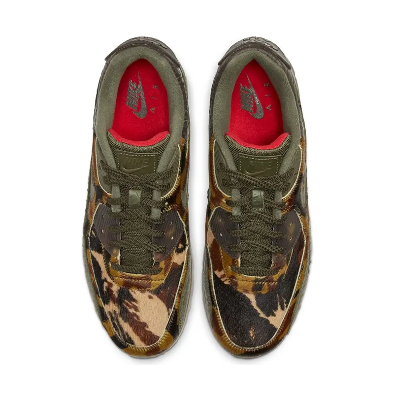 Nike Air Max 90 Camo Croc Cargo Khaki/Cargo Khaki-University Red (CU0675-300)